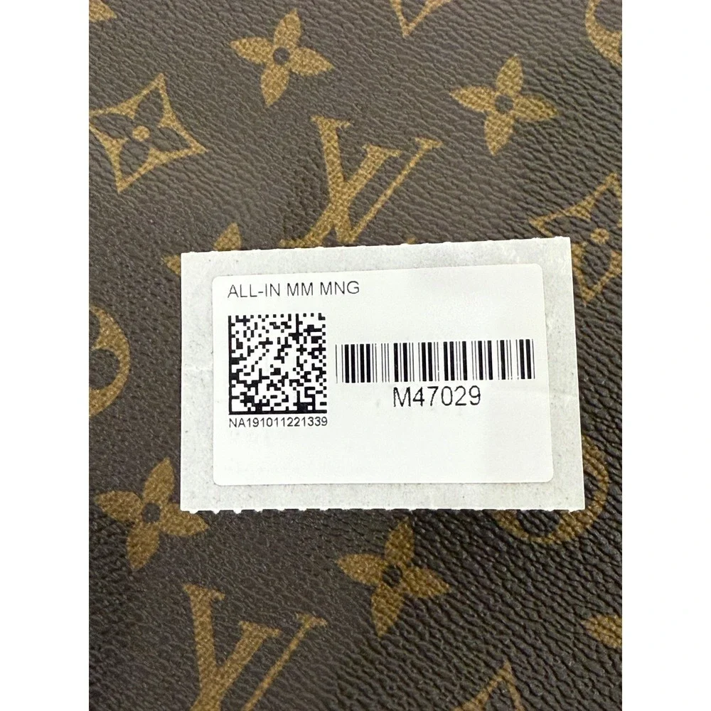 Louis Vuitton All-In MM Zip Tote Shoulder Bag Monogram M47029 NWT w/ Dust Bag